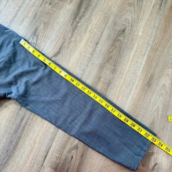 Eskandar Grey Plaid Wool Maxi Dress Long Sleeve Modest Long Sleeve Sz 1 = US 10 - Picture 7 of 12